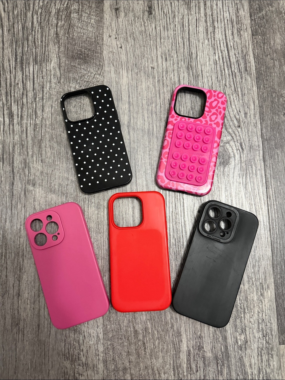 Assorted Pink, Red & Black Phone Case
